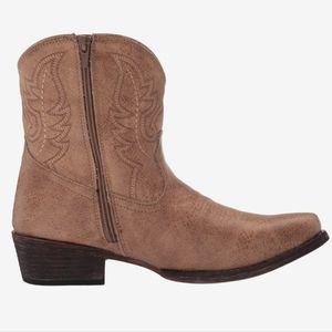 Roper wear the west ankle zipper boot 0030